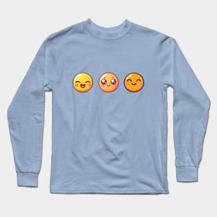 Happy Smiley Faces Pack Long Sleeve T-Shirt